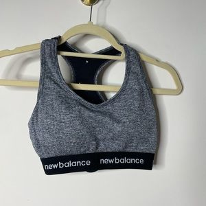 New Balance Grey Sports Bra Small*